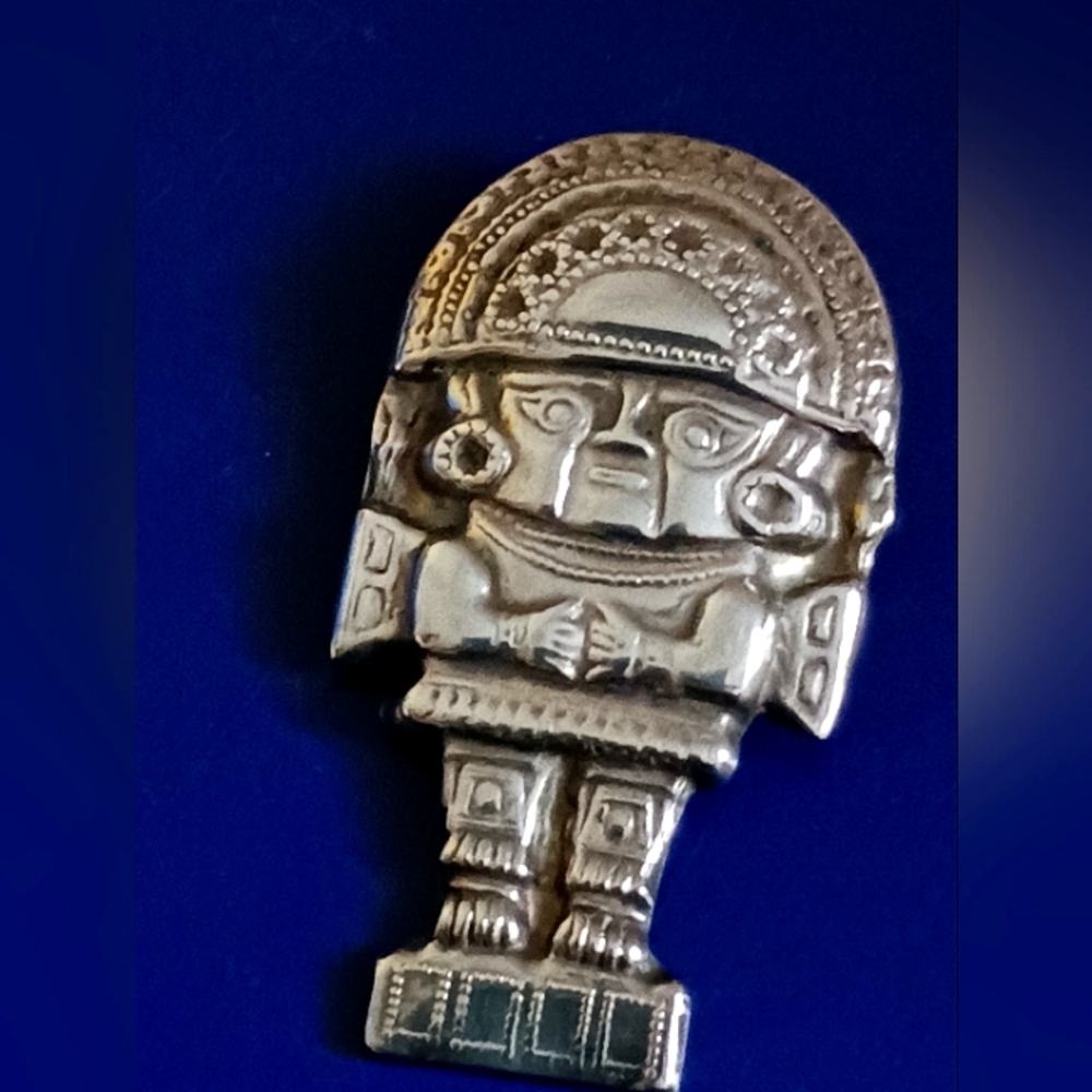 Vintage Sterling Pin Pendant Made in Peru